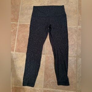 Lululemon Athletica Dark Patterned Leggings